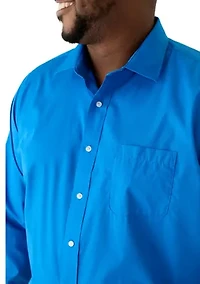 Men's Tall Solid Dress Shirt