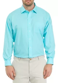 Men's Tall Solid Poplin Shirt