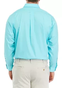 Men's Tall Solid Poplin Shirt