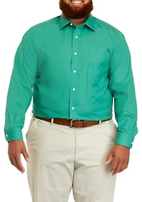 Big & Tall Solid Stretch Collar Shirt