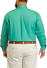 Big & Tall Solid Stretch Collar Shirt