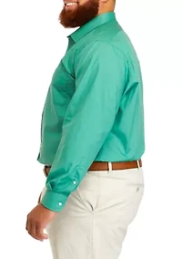 Big & Tall Solid Stretch Collar Shirt