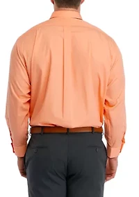 Men's Tall Solid Poplin Dress Shirt