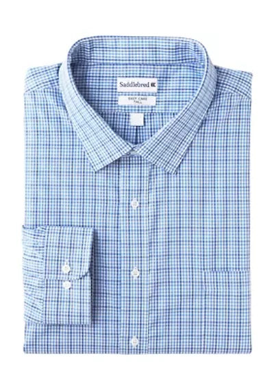 Men's Tall Plaid Dress Shirt