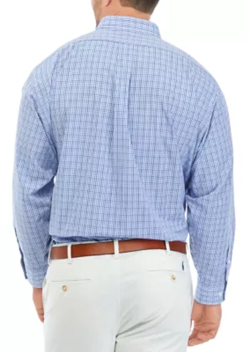 Men's Tall Plaid Dress Shirt