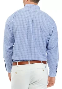 Men's Tall Plaid Dress Shirt