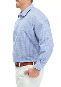 Men's Tall Plaid Dress Shirt