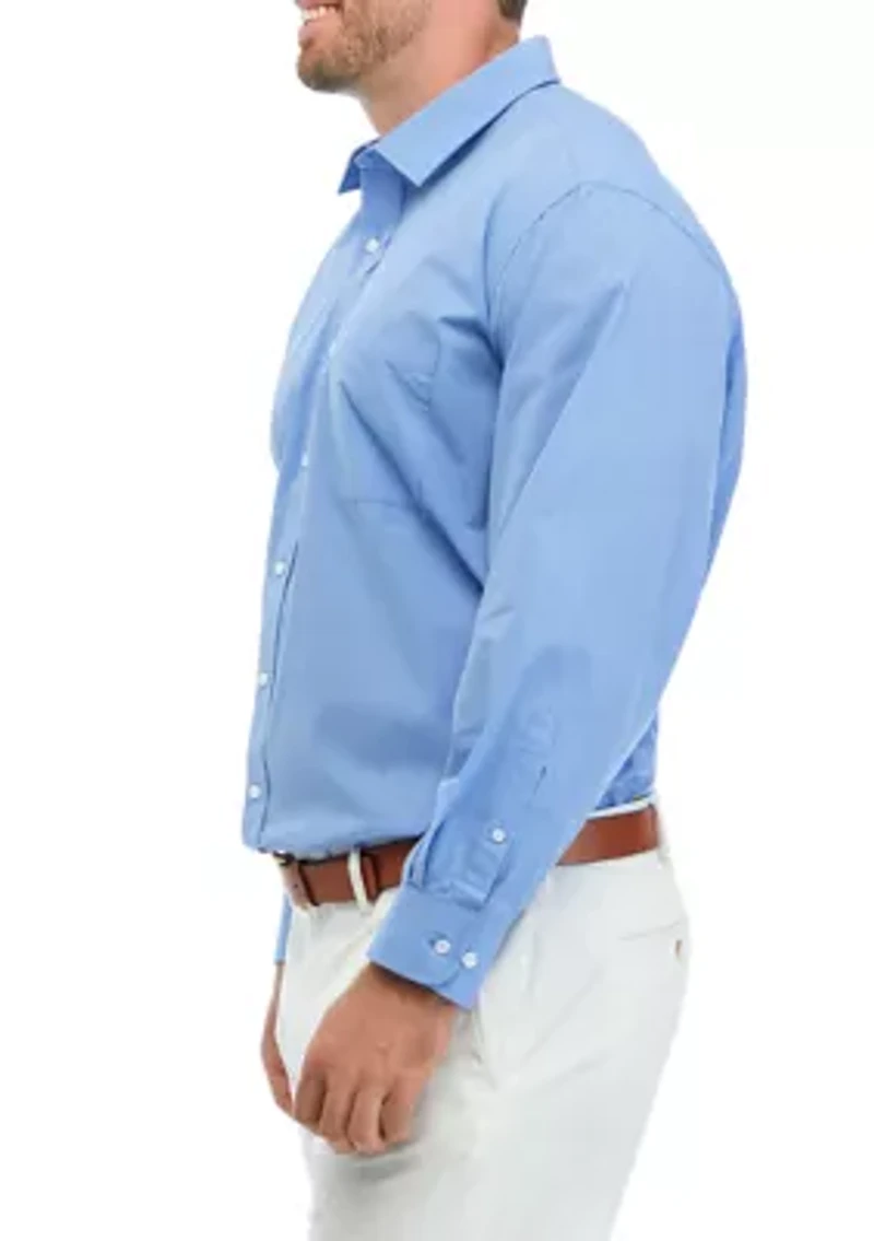Men's Tall Grid Dress Shirt