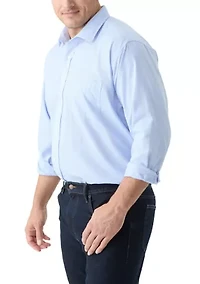 Men's Tall Fashion Yarn Dyed Dress Shirt