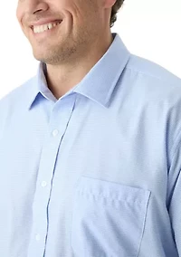 Men's Tall Fashion Yarn Dyed Dress Shirt