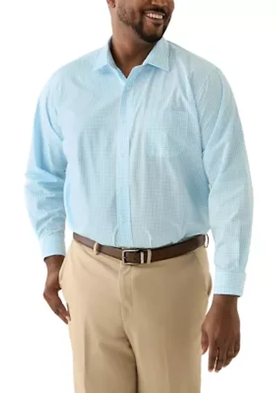 Men's Tall Fashion Yarn Dye Dress Shirt