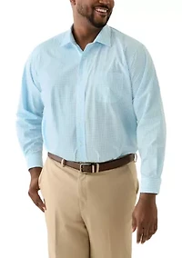 Men's Tall Fashion Yarn Dye Dress Shirt