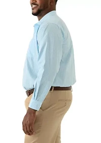 Men's Tall Fashion Yarn Dye Dress Shirt