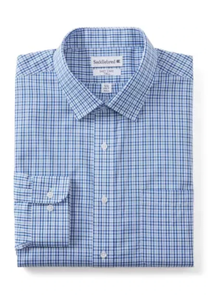 Men's Tall Fashion Yarn Dye Dress Shirt