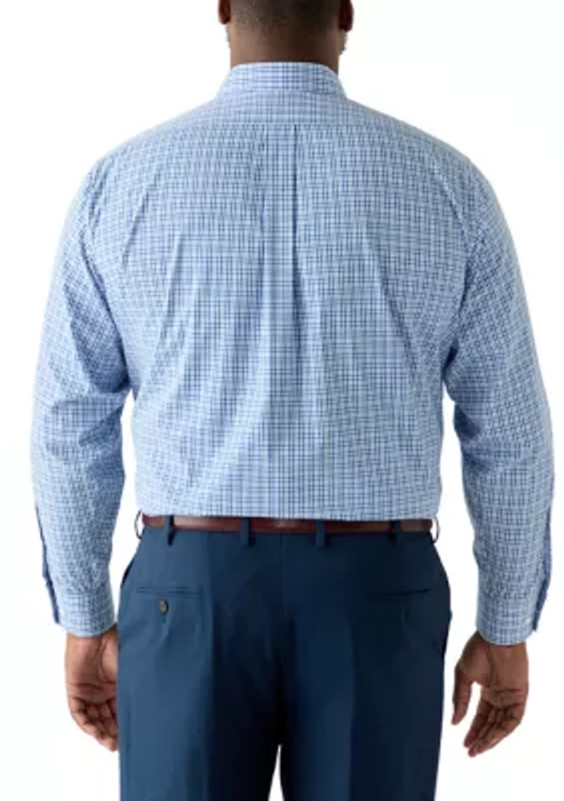 Men's Tall Fashion Yarn Dye Dress Shirt