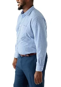 Men's Tall Fashion Yarn Dye Dress Shirt