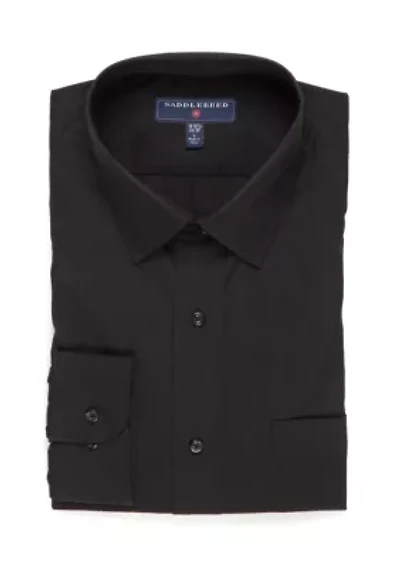 Long Sleeve Easy Care Stretch Point Collar Dress Shirt