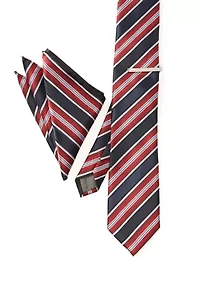 Big & Tall Stripe Necktie Set