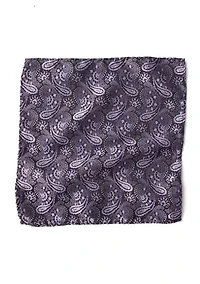 Big & Tall Paisley Pocket Square, Tie and Tie Bar Set