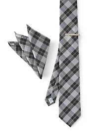 Big & Tall Tie Hanky Bar Set