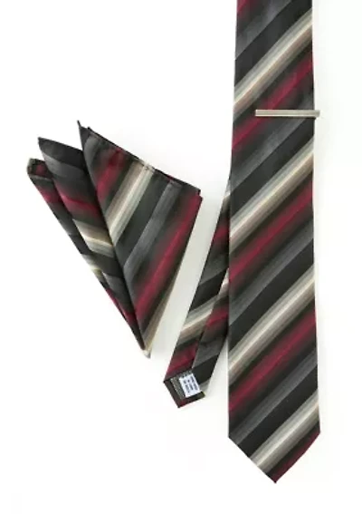 Big & Tall Tie Hanky Bar Set