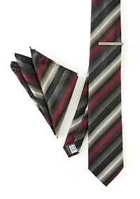 Big & Tall Tie Hanky Bar Set