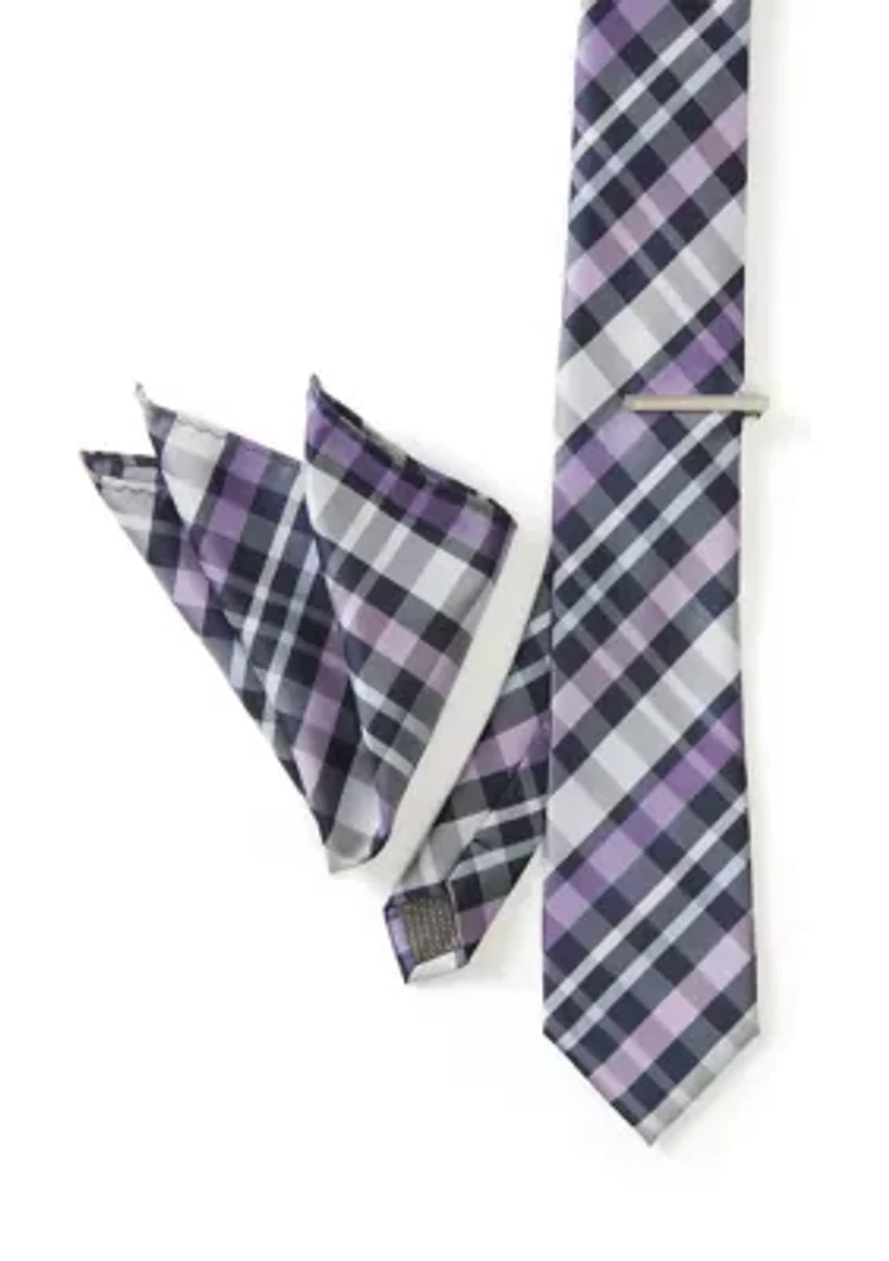 Big & Tall Tie Hanky Bar Set