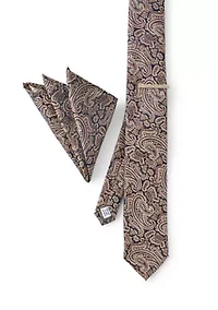 Big & Tall Tie Hanky Bar Set