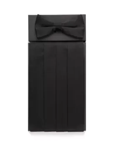 Pre-Tied Cummerbund And Bow Tie Set