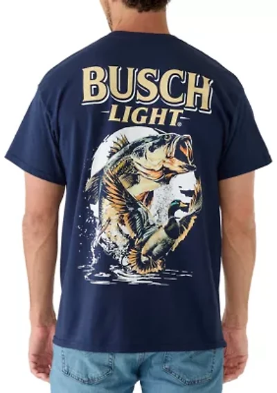 Men's Busch Light Fish Graphic T-Shirt