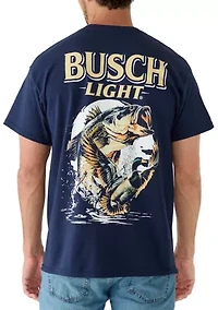 Men's Busch Light Fish Graphic T-Shirt