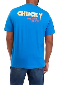 Big & Tall Short Sleeve VHS Cover Chucky Graphic T-Shirt