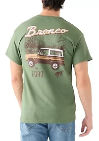 Bronco Sketch Graphic Crew Neck T-Shirt