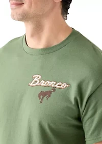 Bronco Sketch Graphic Crew Neck T-Shirt