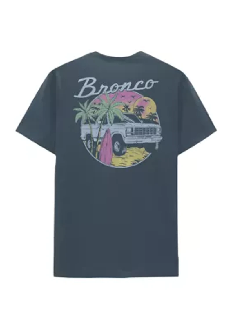 Bronco Palm Tree Graphic T-Shirt