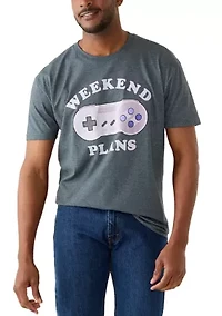 Men's Gaming "Weekend Plans" Graphic T-Shirt
