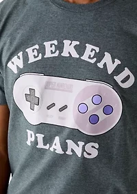 Men's Gaming "Weekend Plans" Graphic T-Shirt