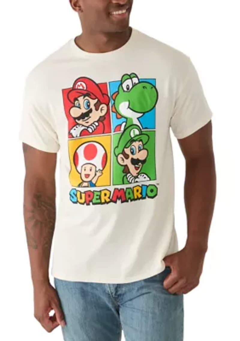 Men's Super Mario Crew Graphic T-Shirt