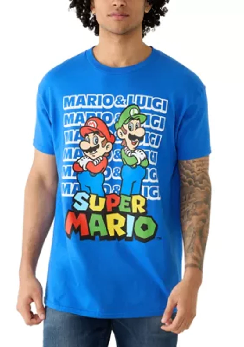 Men's Standing Mario Graphic Shirt