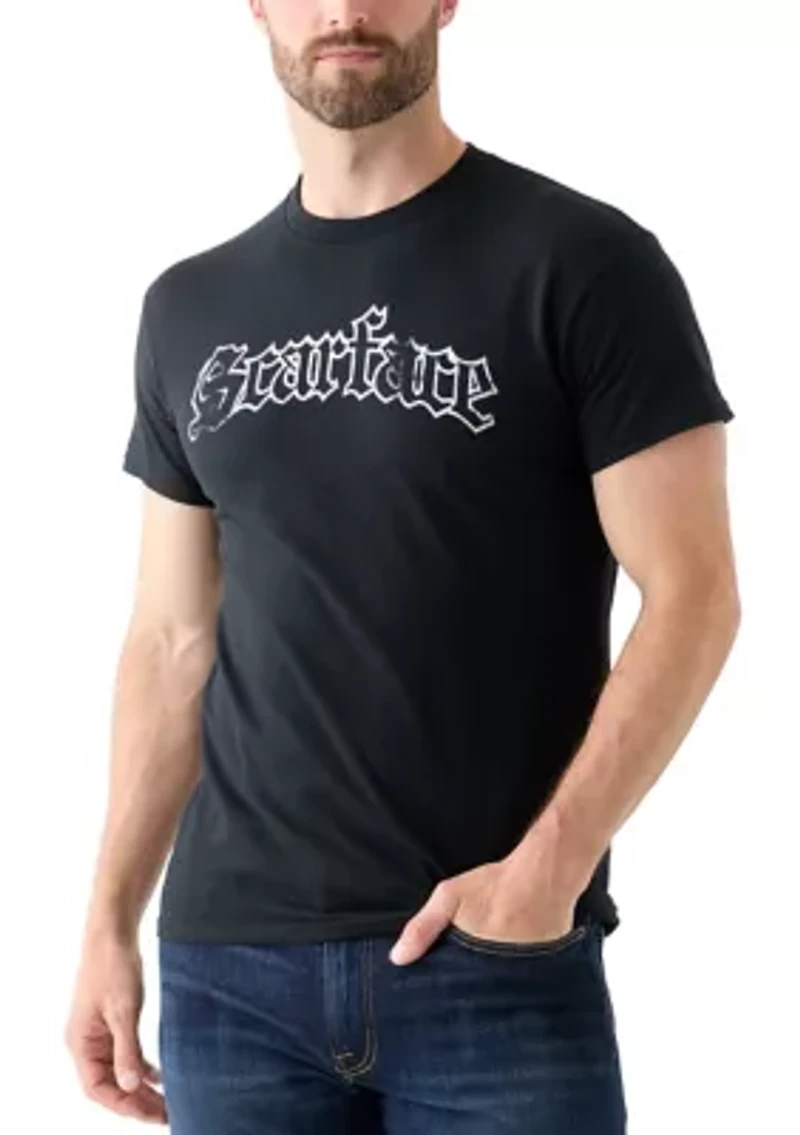 Scarface Metallic Logo Graphic T-Shirt