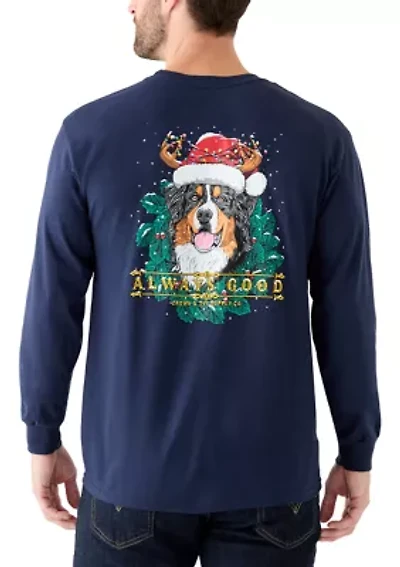 Men's Reindog Long Sleeve Graphic Shirt
