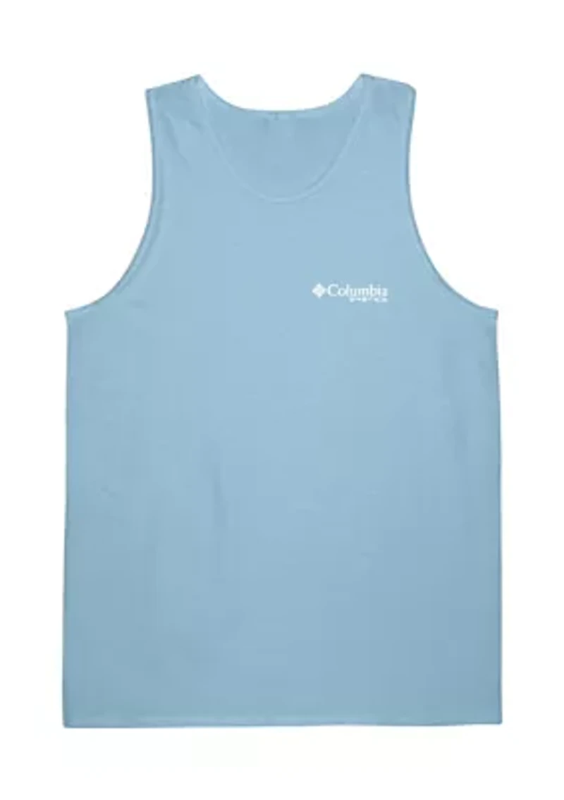 Men's Performance Fishing Gear Logo Graphic Tank Top