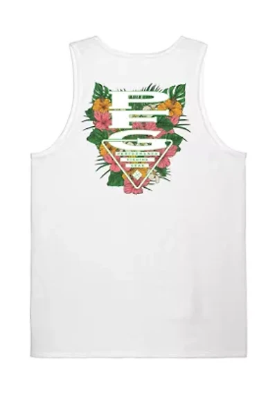 Men's Performance Fishing Gear Floral Graphic Tank Top
