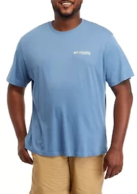 Big & Tall Short Sleeve Forem Flats Boat Graphic T-Shirt