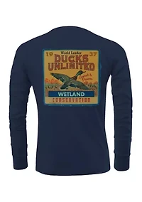 Men's Long Sleeve Wetland Conservation Graphic T-Shirt