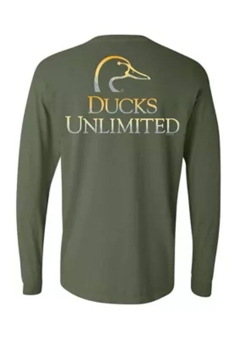 Men's Sunset Logo Long Sleeve Graphic T-Shirt