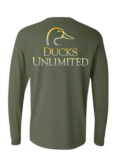 Men's Sunset Logo Long Sleeve Graphic T-Shirt