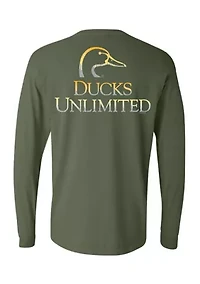 Men's Sunset Logo Long Sleeve Graphic T-Shirt