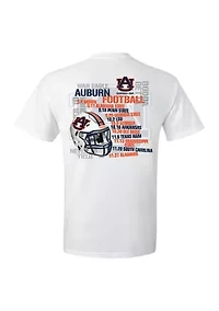 NCAA Auburn Tigers Schedule Graphic T-Shirt