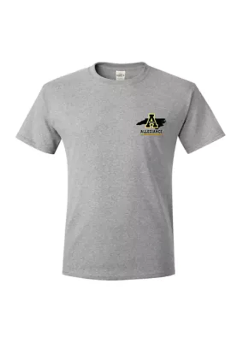 NCAA Appalachian State Mountaineers Waving Graphic T-Shirt